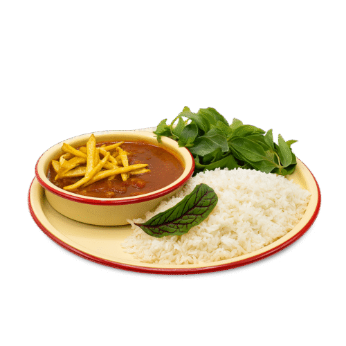 پلو خورشت روز با برنج ایرانی