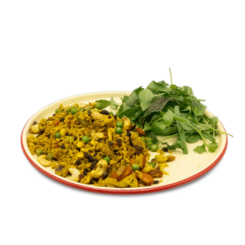 پلو الهه سبز + سبزی خوردن