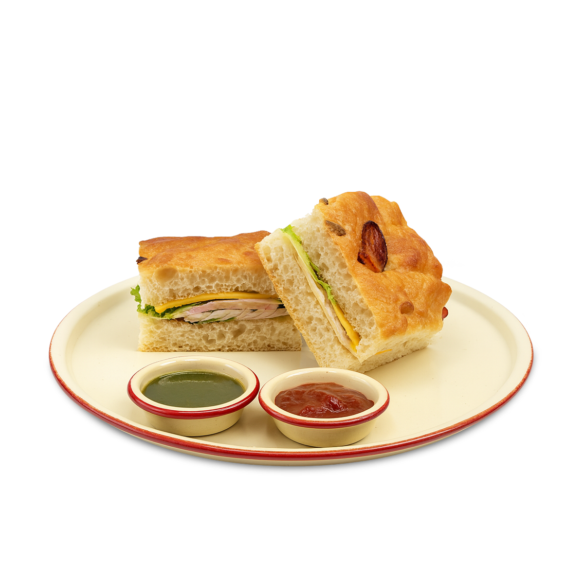 پنینی مرغ پستو قرمز