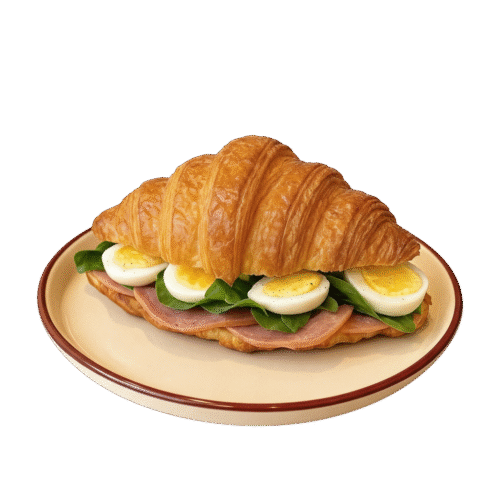 کراسان تخم مرغ سالامی اسفناج