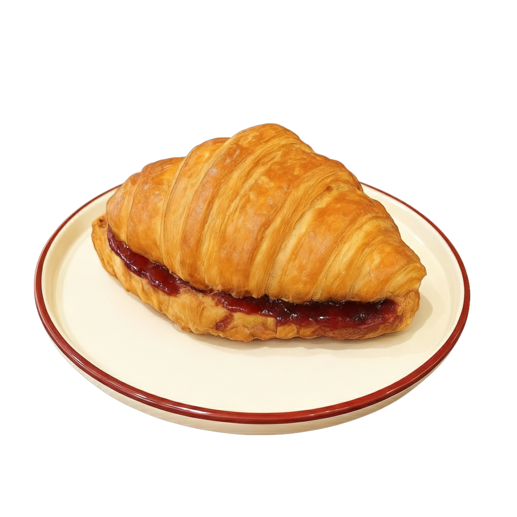 کراسان پنیر مربا آلبالو